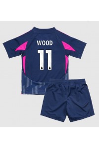 Nottingham Forest Chris Wood #11 Babyklær Borte Fotballdrakt til barn 2024-25 Korte ermer (+ Korte bukser)